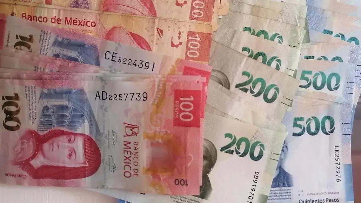 dinero billetes moneda mexicana